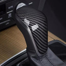 Load image into Gallery viewer, Carbon Fiber Car Gear Shift Head Knob Cover Texture Sticker Decoration Auto Interior Accessories For Audi A7 15-18 A6L 16-18
