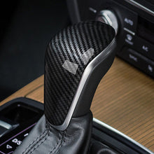 Load image into Gallery viewer, Carbon Fiber Car Gear Shift Head Knob Cover Texture Sticker Decoration Auto Interior Accessories For Audi A7 15-18 A6L 16-18
