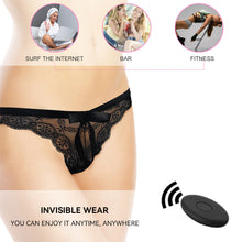 Load image into Gallery viewer, Lace Underwear with Vibrator Remote Control Vibrating Pantie Rechargeable Masturbator Panty Sex Toys for Women Female Underwear Vibrator
