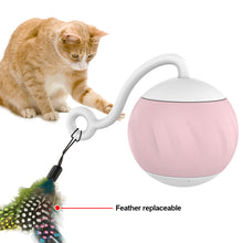Load image into Gallery viewer, Cat Interactive Ball Toy Pet Kitten Remote Control Smart Rolling Pumpkin Ball Electric Automatic Cat Running Balls with LED Light
