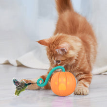 Load image into Gallery viewer, Cat Interactive Ball Toy Pet Kitten Remote Control Smart Rolling Pumpkin Ball Electric Automatic Cat Running Balls with LED Light
