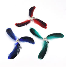 Load image into Gallery viewer, Rotating Feather Pendant with Bell DIY Replace Cat Teaser Stick Replacement Pendant Pet Toy Accessories
