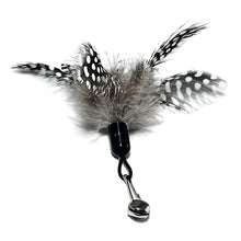 Load image into Gallery viewer, 5pcs Feather Pendant with Bell DIY Replace Cat Teaser Stick Replacement Pendant Pet Toy Accessories
