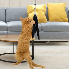 Load image into Gallery viewer, Wide Large Feather Pendant with Bell DIY Replace Cat Teaser Stick Replacement Pendant Pet Toy Accessories
