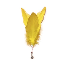 Load image into Gallery viewer, Wide Large Feather Pendant with Bell DIY Replace Cat Teaser Stick Replacement Pendant Pet Toy Accessories
