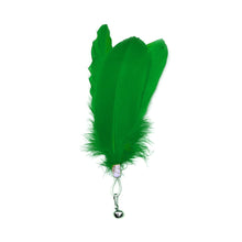 Load image into Gallery viewer, Wide Large Feather Pendant with Bell DIY Replace Cat Teaser Stick Replacement Pendant Pet Toy Accessories
