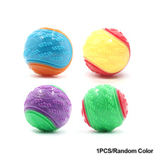 Load image into Gallery viewer, Pet Dog Interactive Ball Toy Squeaky Bite Resistant Chewing Balls Toy TPR Training Fetching Balls Molar Toys Pet Supplies
