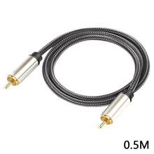 Load image into Gallery viewer, Digital Audio Cable Coaxial Digital Audio Cable Gold-Plated Subwoofer Cable Male To Male SPDIF Stereo Audio Cable For Home
