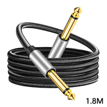 Load image into Gallery viewer, 6.35mm Instrument Cable 1/4inch cable Guitar Patch Cords Stereo Audio Cable jack Male to Male for Keyboard
