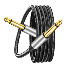 Load image into Gallery viewer, 6.35mm Instrument Cable 1/4inch cable Guitar Patch Cords Stereo Audio Cable jack Male to Male for Keyboard
