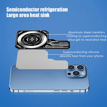 Load image into Gallery viewer, Mobile Phone Cooling Plate Heat Sink Expend Cooling Area For Cooling Fans Game Cooler Cell Phone For IPhone/Samsung/Xiaomi
