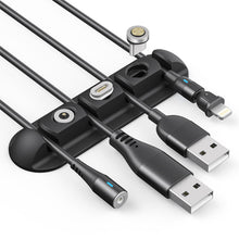 Load image into Gallery viewer, Cable Organizer Silicone Magnetic Plug Case Box USB Cable Winder Desktop Tidy Management Clips Holder For Mouse Earphone Wire
