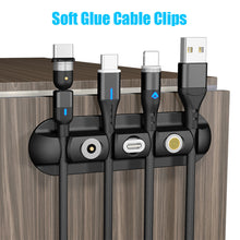 Load image into Gallery viewer, Cable Organizer Silicone Magnetic Plug Case Box USB Cable Winder Desktop Tidy Management Clips Holder For Mouse Earphone Wire
