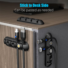 Load image into Gallery viewer, Cable Organizer Silicone Magnetic Plug Case Box USB Cable Winder Desktop Tidy Management Clips Holder For Mouse Earphone Wire
