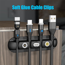 Load image into Gallery viewer, Cable Organizer Silicone Magnetic Plug Case Box USB Cable Winder Desktop Tidy Management Clips Holder For Mouse Earphone Wire
