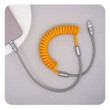 Load image into Gallery viewer, 120W Fast Charging Cable Retractable Aluminum Alloy PD Charging Cable USB C Data Cable for Samsung Galaxy OPPO Xiaomi Huawei 2m
