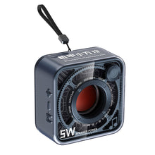 Load image into Gallery viewer, Transparent Bluetooth Mini Speaker Mecha Style Small Steel Cannon High-definition Call Outdoor Sports Portable Subwoofer Sound
