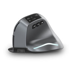 Load image into Gallery viewer, F-26C Wireless Gaming Mouse Ergonomic 3200DPI Desktop Upright Mouse 8 Buttons 2.4G Rechargeable for PC Laptop for Office Home
