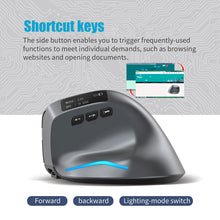 Load image into Gallery viewer, F-26C Wireless Gaming Mouse Ergonomic 3200DPI Desktop Upright Mouse 8 Buttons 2.4G Rechargeable for PC Laptop for Office Home
