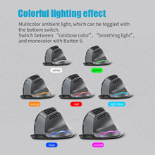 Load image into Gallery viewer, F-26C Wireless Gaming Mouse Ergonomic 3200DPI Desktop Upright Mouse 8 Buttons 2.4G Rechargeable for PC Laptop for Office Home
