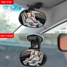 Load image into Gallery viewer, 360 °Adjustable Car Baby Mirror Safety View Back Suction Cup Mirror Children Rear Ward Infant Care Safety Kids Monitor

