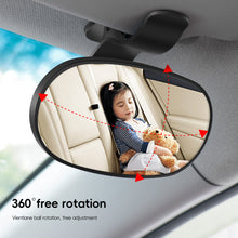 Load image into Gallery viewer, 360 °Adjustable Car Baby Mirror Safety View Back Suction Cup Mirror Children Rear Ward Infant Care Safety Kids Monitor
