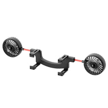 Load image into Gallery viewer, 12V/24V Car Rearview Mirror Fan Small Car Large Truck USB Cooling Electric Double-head Fan
