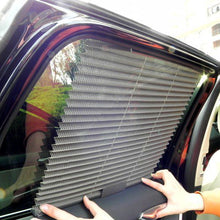 Load image into Gallery viewer, Retractable Car Side Window Folding Sunshade Curtain Front or Rear Mesh UV Protect Curtain Auto Truck

