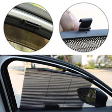 Load image into Gallery viewer, Retractable Car Side Window Folding Sunshade Curtain Front or Rear Mesh UV Protect Curtain Auto Truck
