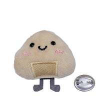 Load image into Gallery viewer, Cute Cartoon Plush Bread/Peach Brooch Girl Clothes Badge Pins DIY Food/Fruit Pendant Backpacks Decoration Accessories Soft Cute Pin
