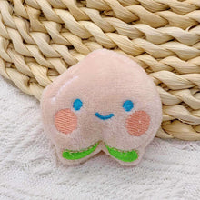 Load image into Gallery viewer, Cute Cartoon Plush Bread/Peach Brooch Girl Clothes Badge Pins DIY Food/Fruit Pendant Backpacks Decoration Accessories Soft Cute Pin
