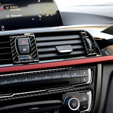 Load image into Gallery viewer, 3Pcs Carbon Fiber Auto Interior Central Control Air Conditioning Outlet Decorative Stickers Car Accessories For BMW 3 Series F30 3GT F34
