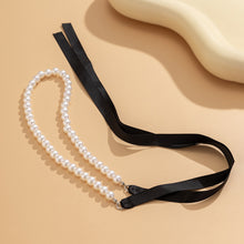 Load image into Gallery viewer, Vintage French Palace Pearl Necklace DIY Elegant Ribbon Bow Necklace Women Female Jewelry Accessory

