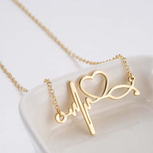 Load image into Gallery viewer, Personalized Electrocardiogram Love Collarbone Chain Fashion Simple Short Style Temperament Necklace Female Necklace
