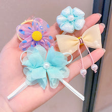 Load image into Gallery viewer, 10pcs/set Cute Children Hair Clips Fabric Bowknot Flower Hairpin Bangs Hair Clips Fashionable Hair Accessories Headwear
