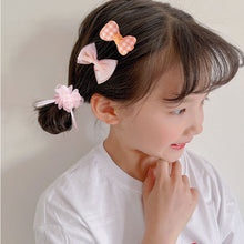 Load image into Gallery viewer, 10pcs/set Cute Children Hair Clips Fabric Bowknot Flower Hairpin Bangs Hair Clips Fashionable Hair Accessories Headwear
