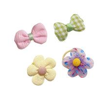 Load image into Gallery viewer, 10pcs/set Cute Children Hair Clips Fabric Bowknot Flower Hairpin Bangs Hair Clips Fashionable Hair Accessories Headwear
