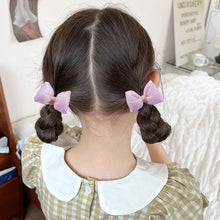 Load image into Gallery viewer, 10pcs/set Mesh Bowknot Flower Hair Clips Sweet Cute Children Colorful Hairpin Headwear Hair Accessories

