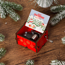 Load image into Gallery viewer, Wooden Carved Music Box Friends Mechanical Christmas Decoration New Year Christmas Gifts

