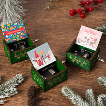 Load image into Gallery viewer, Wooden Carved Music Box Friends Mechanical Christmas Decoration New Year Christmas Gifts
