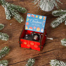 Load image into Gallery viewer, Wooden Carved Music Box Friends Mechanical Christmas Decoration New Year Christmas Gifts
