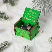Load image into Gallery viewer, Wooden Carved Music Box Friends Mechanical Christmas Decoration New Year Christmas Gifts
