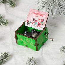 Load image into Gallery viewer, Wooden Carved Music Box Friends Mechanical Christmas Decoration New Year Christmas Gifts
