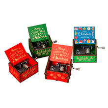 Load image into Gallery viewer, Wooden Carved Music Box Friends Mechanical Christmas Decoration New Year Christmas Gifts
