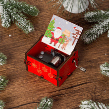 Load image into Gallery viewer, Wooden Carved Music Box Friends Mechanical Christmas Decoration New Year Christmas Gifts
