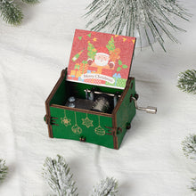 Load image into Gallery viewer, Wooden Carved Music Box Friends Mechanical Christmas Decoration New Year Christmas Gifts
