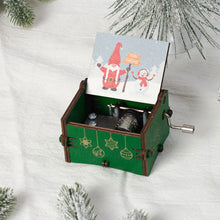 Load image into Gallery viewer, Wooden Carved Music Box Friends Mechanical Christmas Decoration New Year Christmas Gifts
