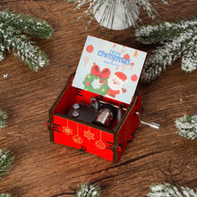 Load image into Gallery viewer, Wooden Carved Music Box Friends Mechanical Christmas Decoration New Year Christmas Gifts
