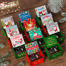 Load image into Gallery viewer, Wooden Carved Music Box Friends Mechanical Christmas Decoration New Year Christmas Gifts
