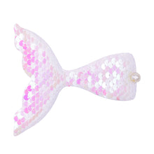 Load image into Gallery viewer, Girls' Sequin Hairpin Beauty Fishtail Style Dazzling Reversible Gradient Sequin Pearl Duckbill Clip Children's Hair Accessories
